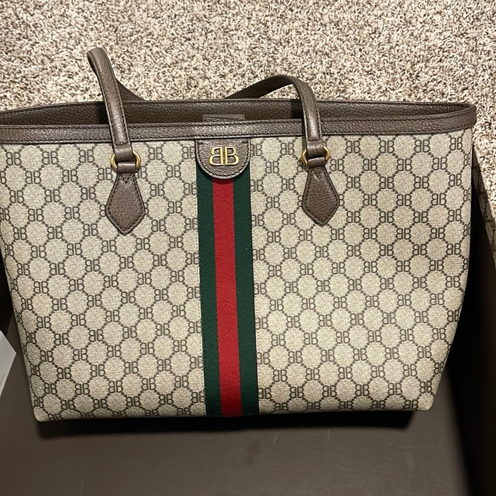 Gucci and balenciaga collab. I used this bag once. It comes with dust bag.